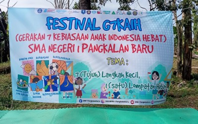 FESTIVAL GERAKAN TUJUH KEBIASAAN ANAK INDONESIA HEBAT (G7KAIH) SMA NEGERI 1 PANGKALAN BARU TAHUN AJARAN 2025/2026 DENGAN TEMA “TUJUH LANGKAH KECIL, SATU LOMPATAN HEBAT”